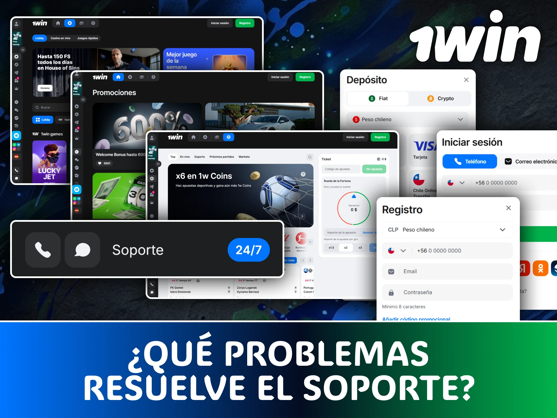 Recibe ayuda técnica para solucionar inconvenientes con 1win oficial.