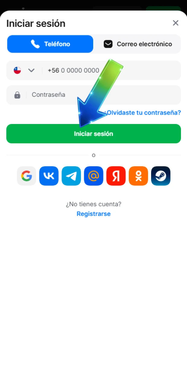 Confirma tu entrada al sistema para iniciar sesión en 1win oficial.