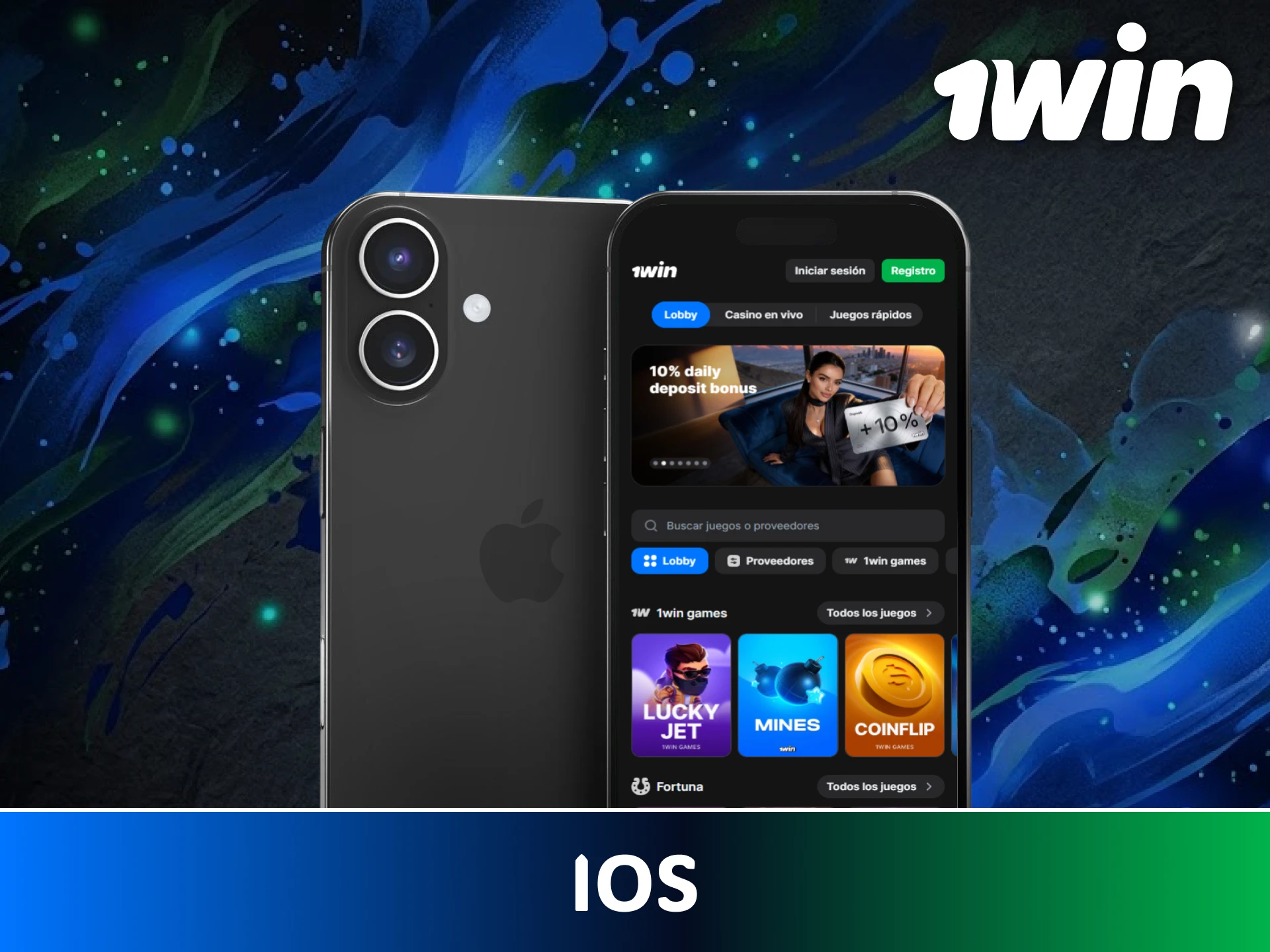 Obtén la versión móvil de 1win para iPhone y dispositivos iOS hoy.