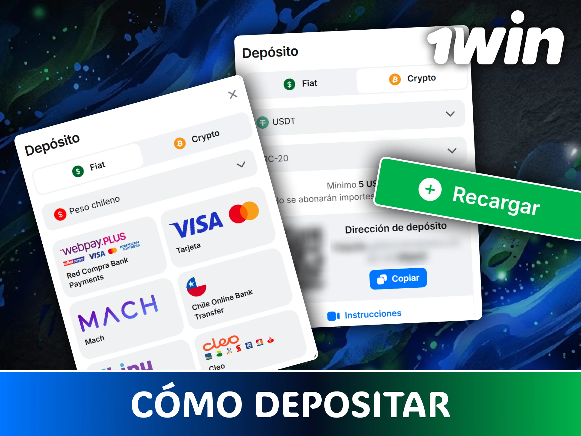Aprende cómo depositar dinero de forma segura en el casino 1win.